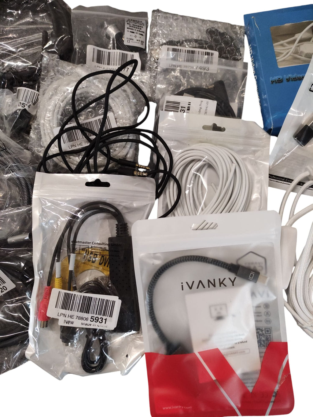 Various cables 24 pieces
