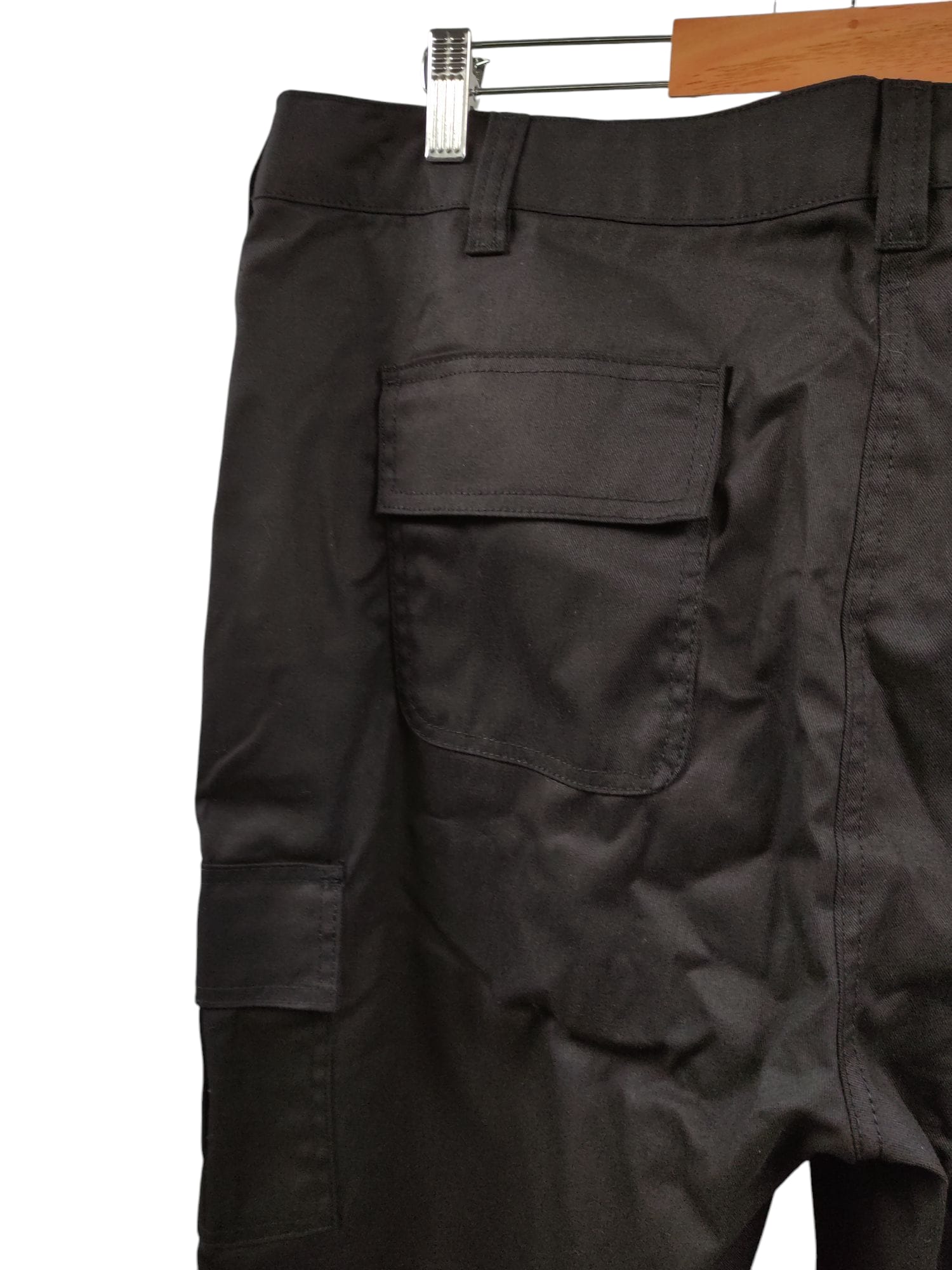 Lee Cooper Damen Cargo Hose Classic Workwear Schwarz 46W/30L