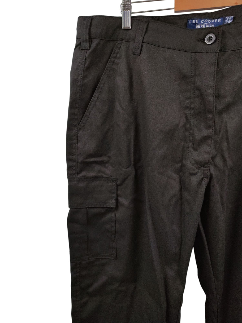 Lee Cooper Damen Cargo Hose Classic Workwear Schwarz 46W/30L