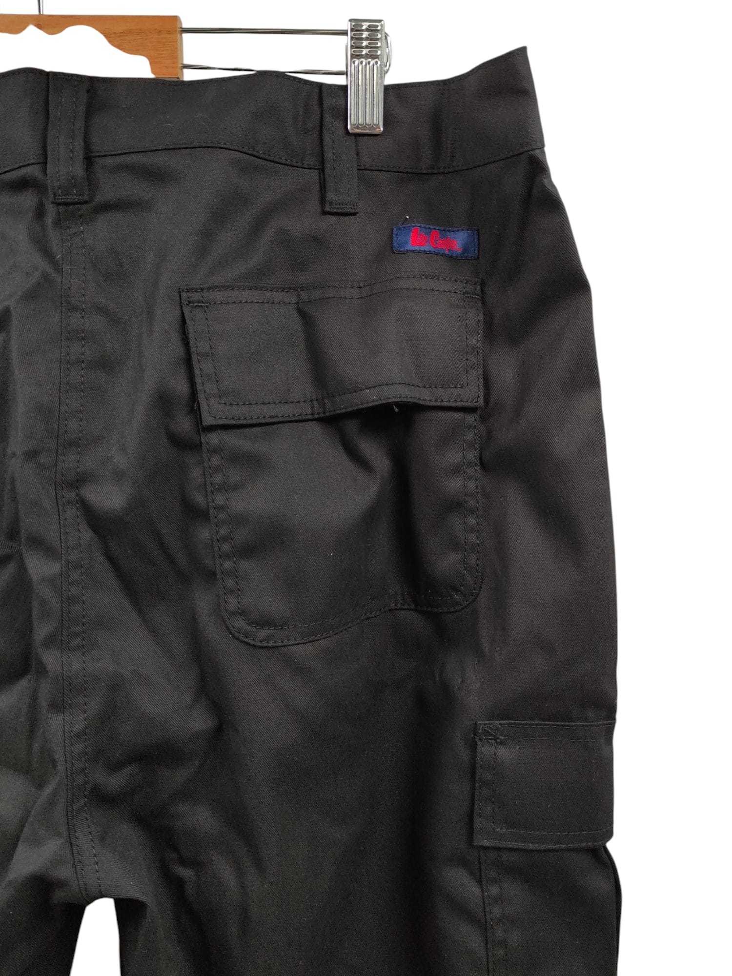 Lee Cooper Damen Cargo Hose Classic Workwear Schwarz 46W/30L