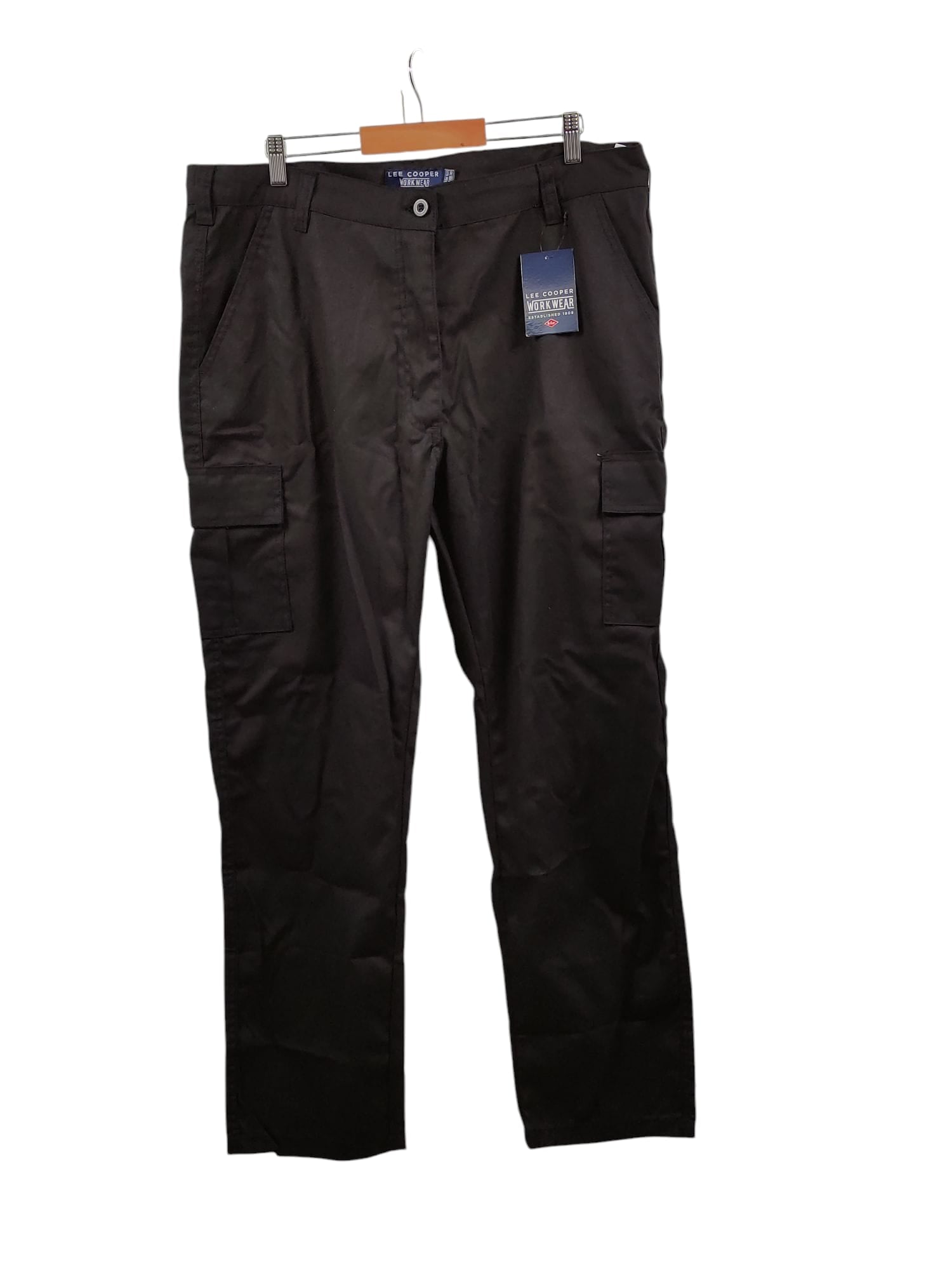 Lee Cooper Damen Cargo Hose Classic Workwear Schwarz 46W/30L