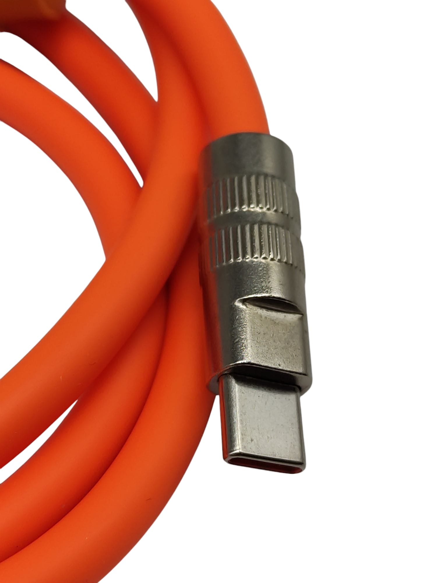 cablecc USB-A auf USB-C Kabel 120W USB 2.0 Silikon Orange