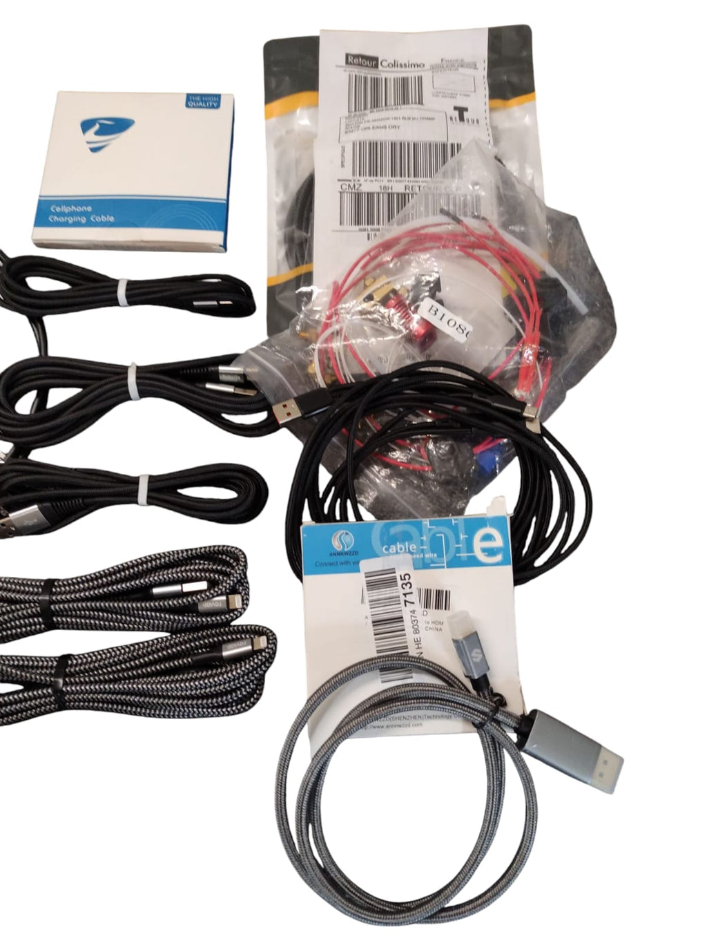 Cable Set Charging Audio Connection Cables mixed