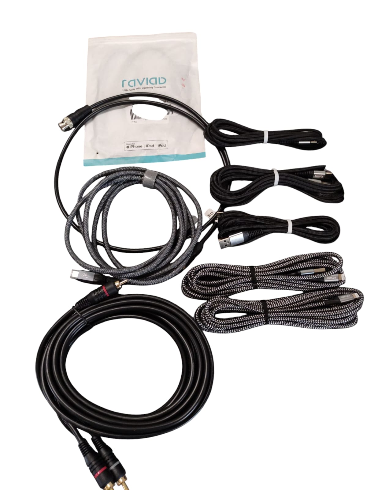 Cable Set Charging Audio Connection Cables mixed