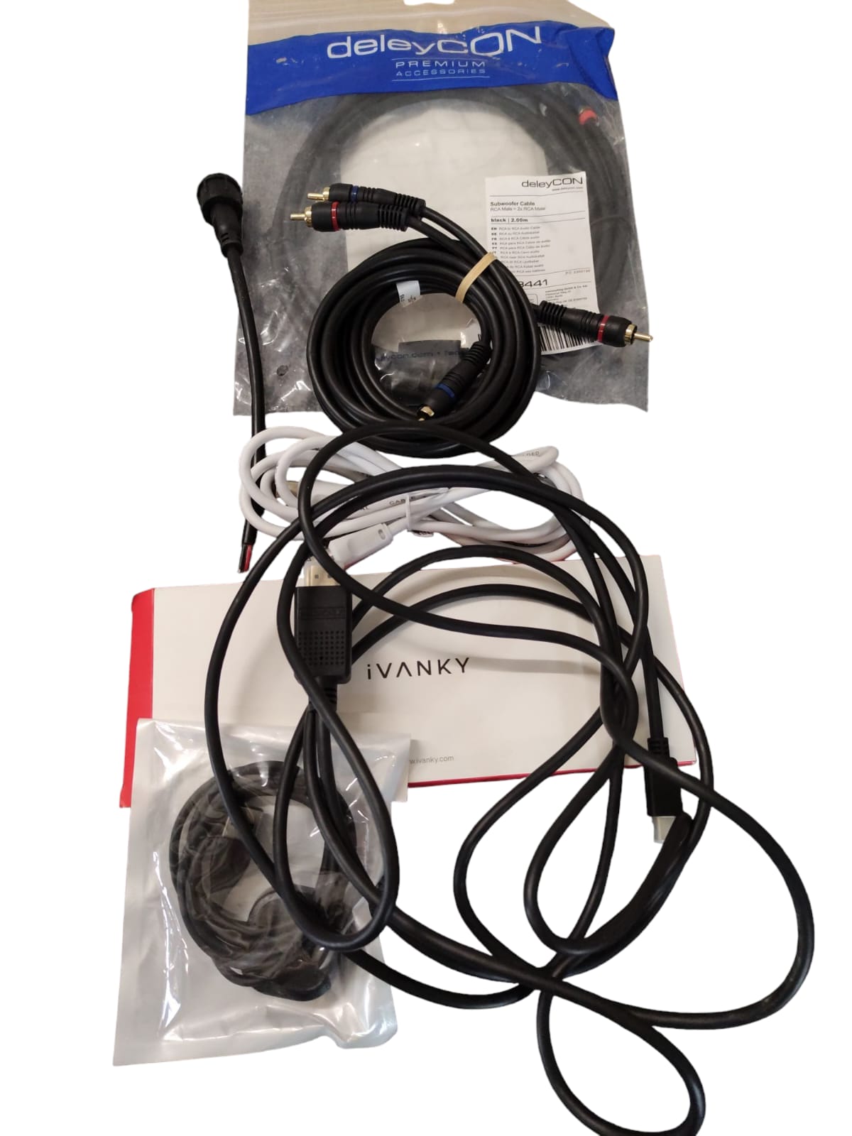 Cable Set Charging Audio Connection Cables mixed