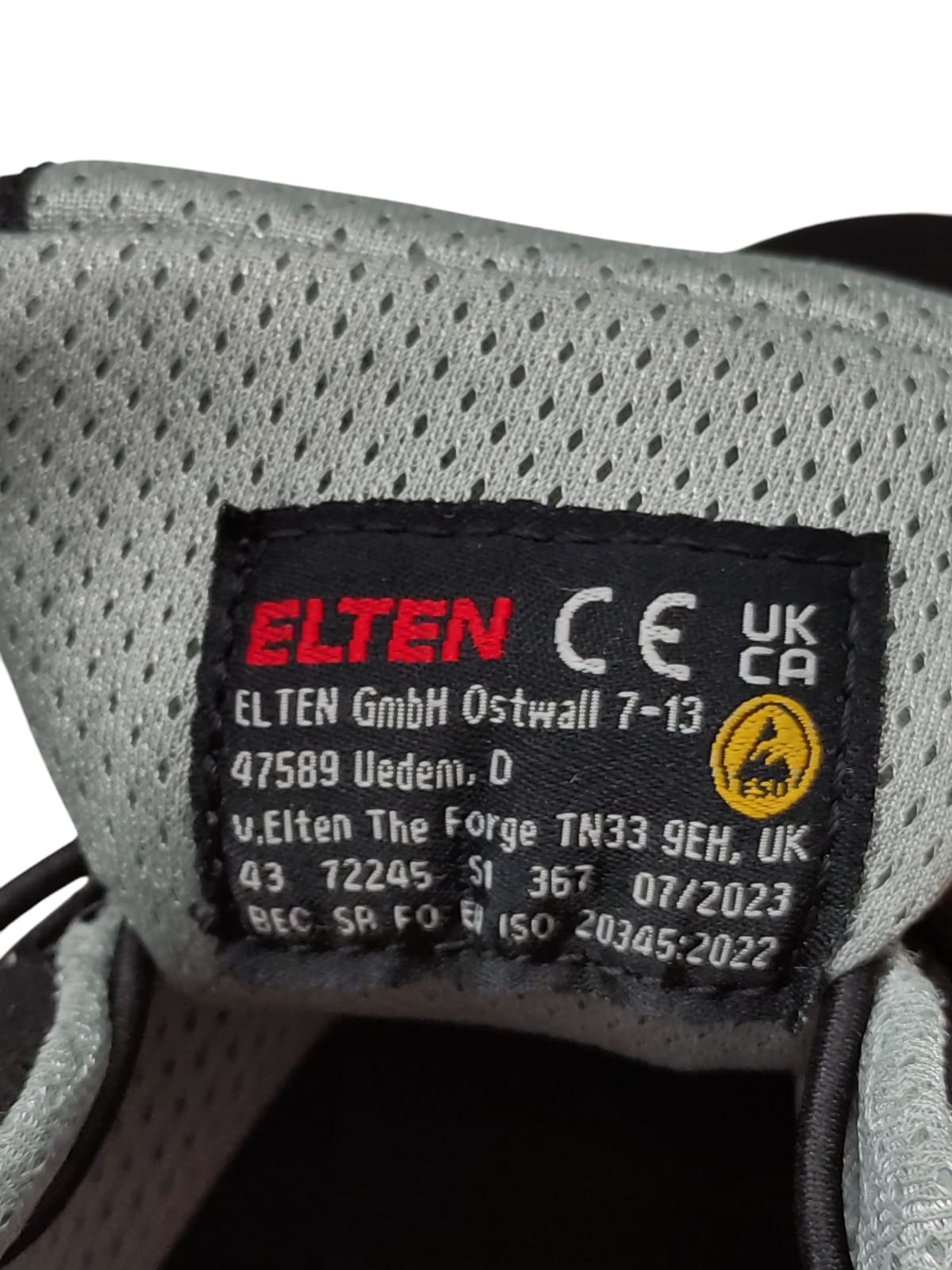 ELTEN Impulse Grey Low ESD S1 Sicherheitsschuhe Arbeitsschuhe Gr. 43 Grau