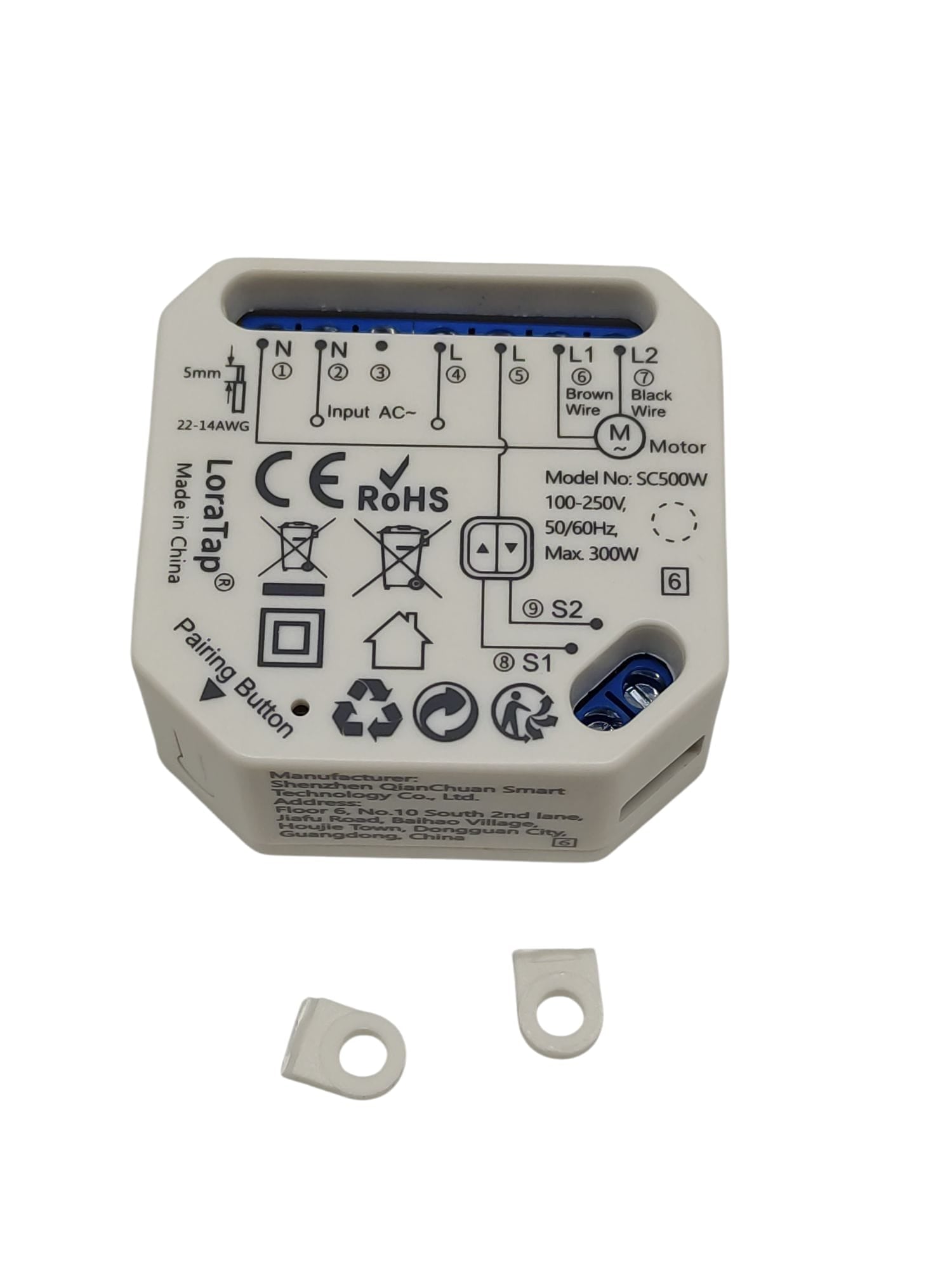 LoraTap 4er Set Jalousieschalter WLAN Vorhangschalter Smart Home Schalter