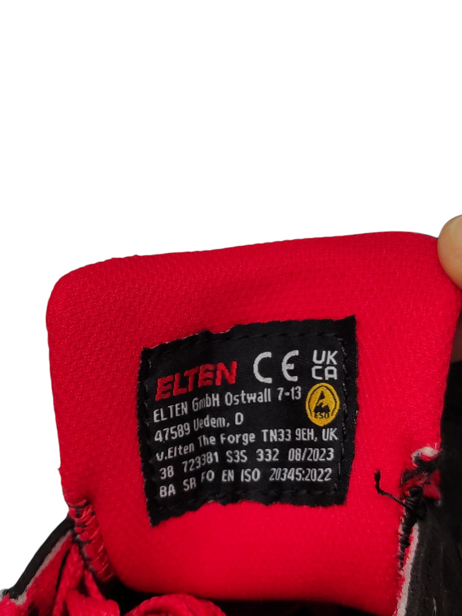 ELTEN Maverick Black Low  ESD S3S Stahlkappe Textil Größe 38