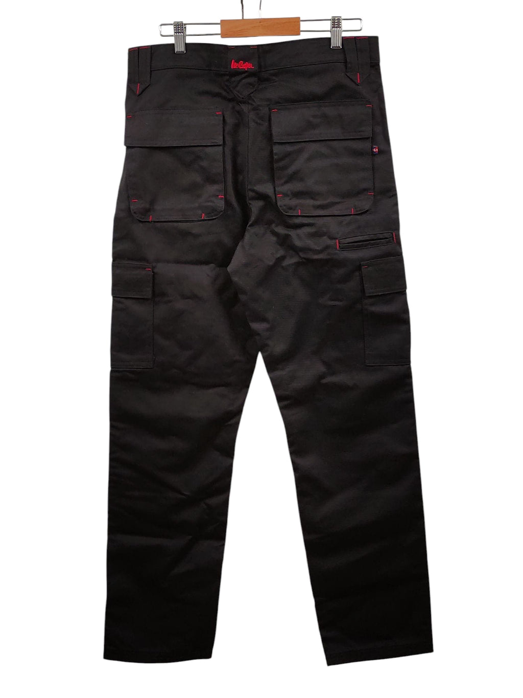 Lee Cooper Arbeits-Cargohose Herren Multi Pocket 32W/31L Schwarz