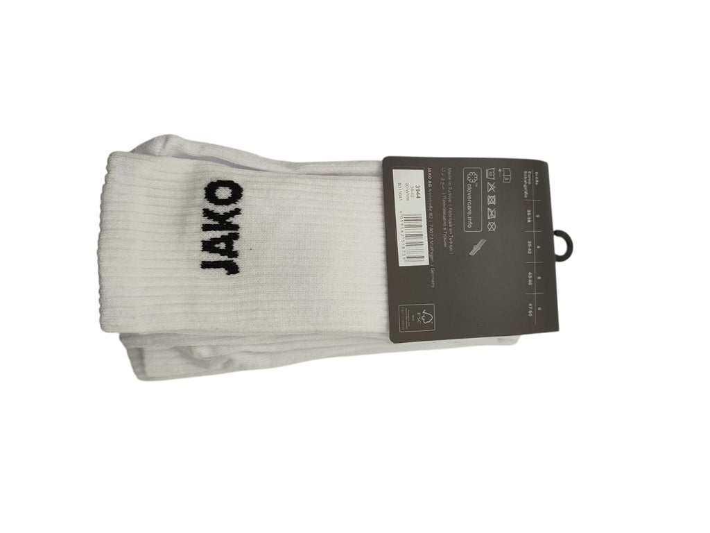 JAKO Unisex-Set mit 3 Sportsocken, Größe 39-42 EU, weiß