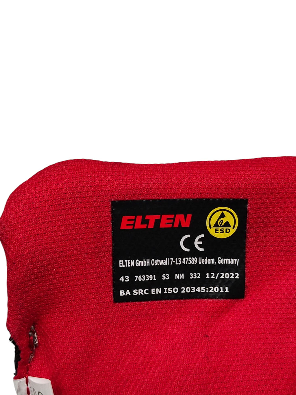 ELTEN MAVERICK Mid Sicherheitsschuhe ESD S3 schwarz-rot 43