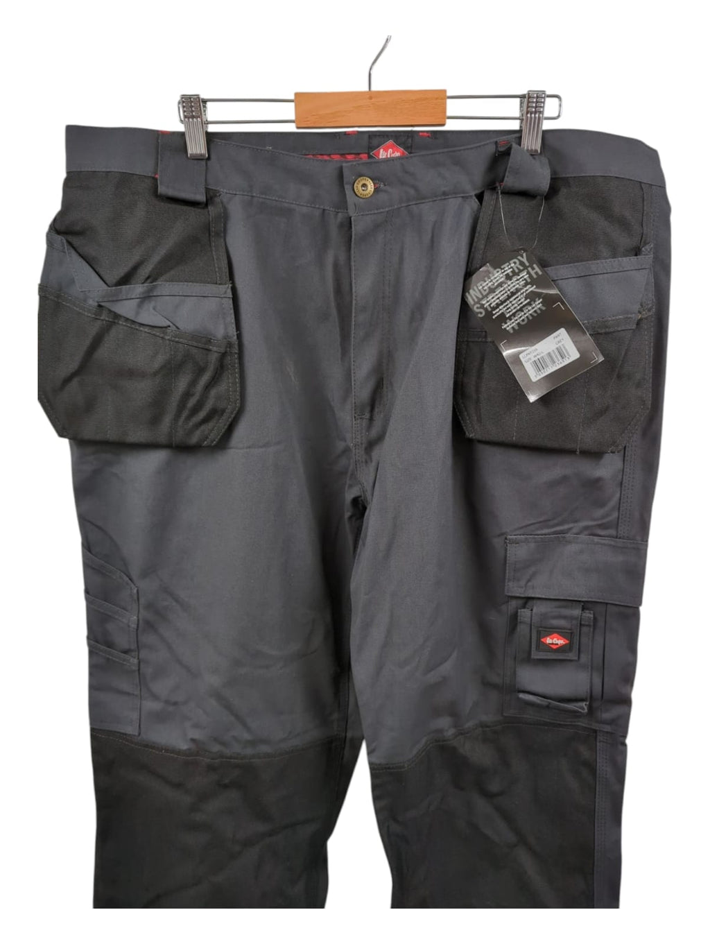Lee Cooper Arbeitshose Herren grau schwarz weite Beine Größe 42