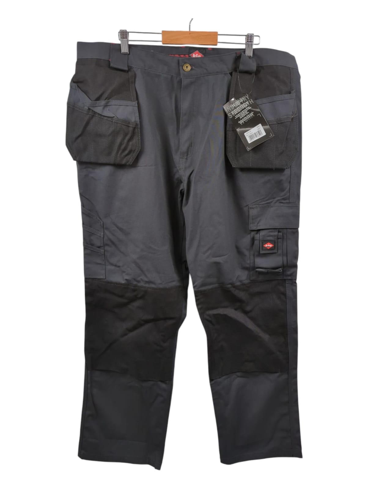 Lee Cooper Arbeitshose Herren grau schwarz weite Beine Größe 42