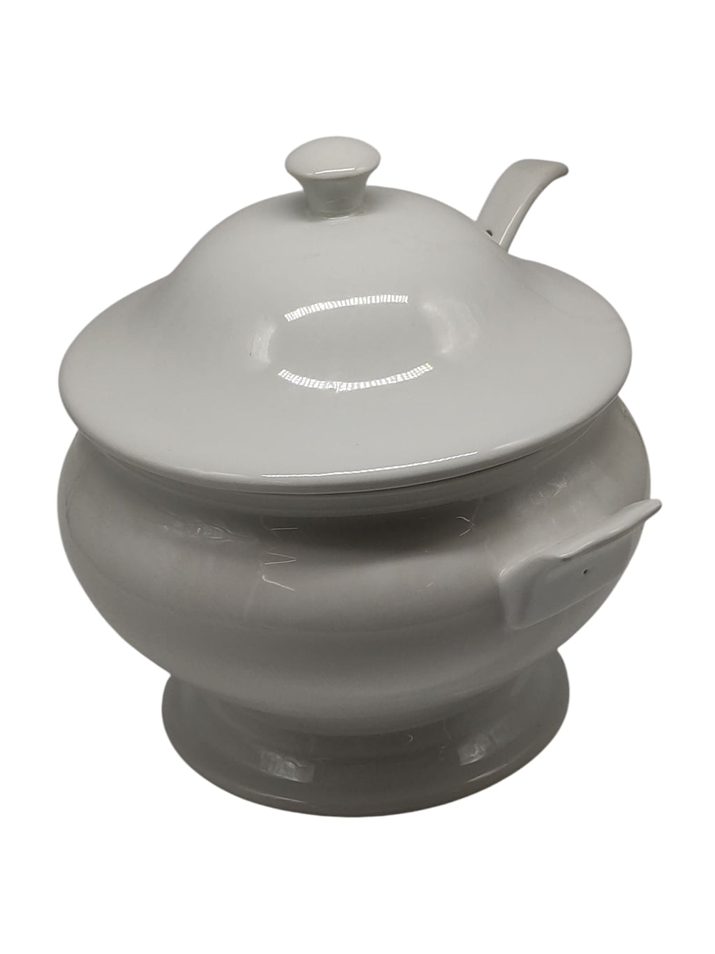 Olympia Whiteware Suppenschüssel mit Suppenkelle 2,5 L