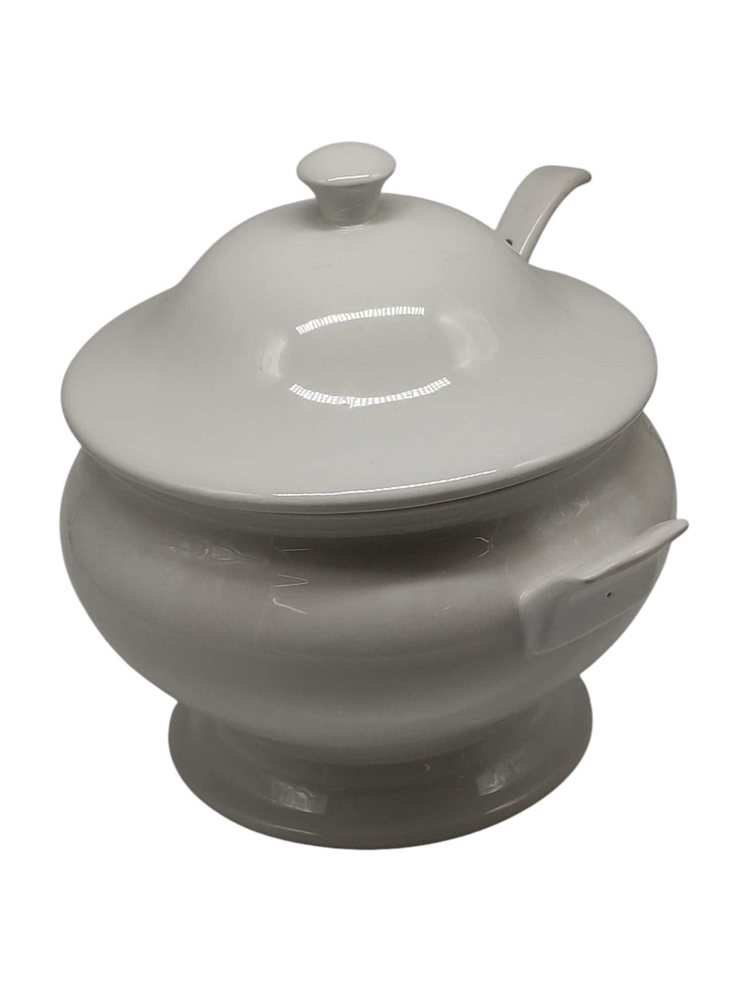 Olympia Whiteware Suppenschüssel mit Suppenkelle 2,5 L