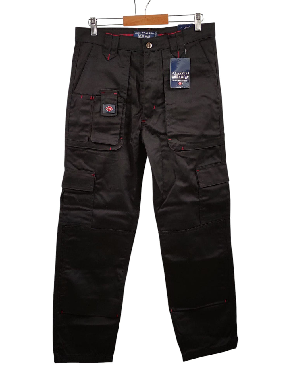 Lee Cooper Arbeitshose Herren Multi Pocket 30W/29L Schwarz