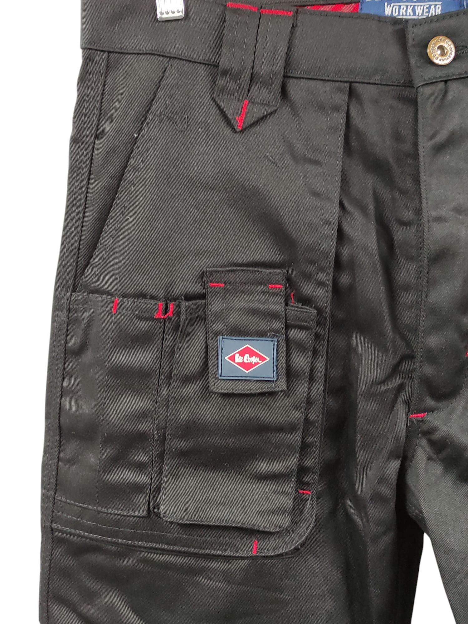 Lee Cooper Arbeitshose Herren Multi Pocket 30W/29L Schwarz