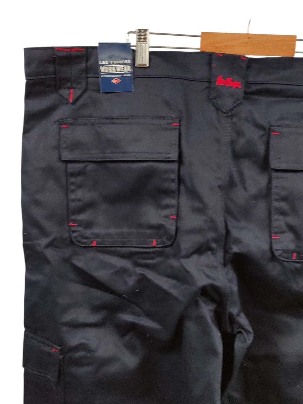 Lee Cooper Men's Multi Pocket Work Trousers 42W/33L Dark Blue