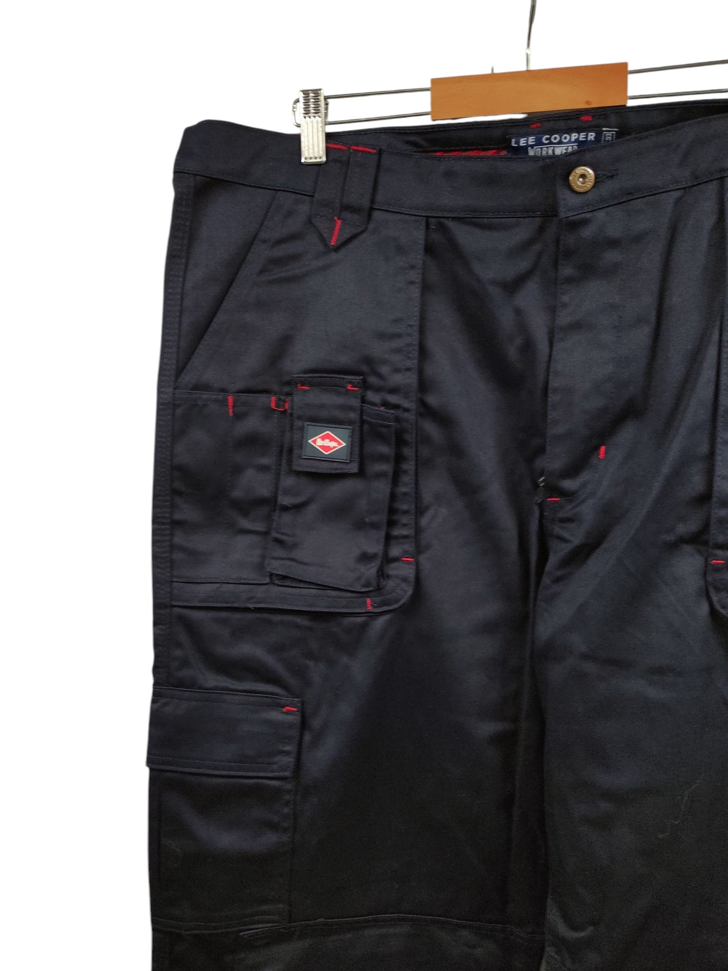 Lee Cooper Men's Multi Pocket Work Trousers 42W/33L Dark Blue