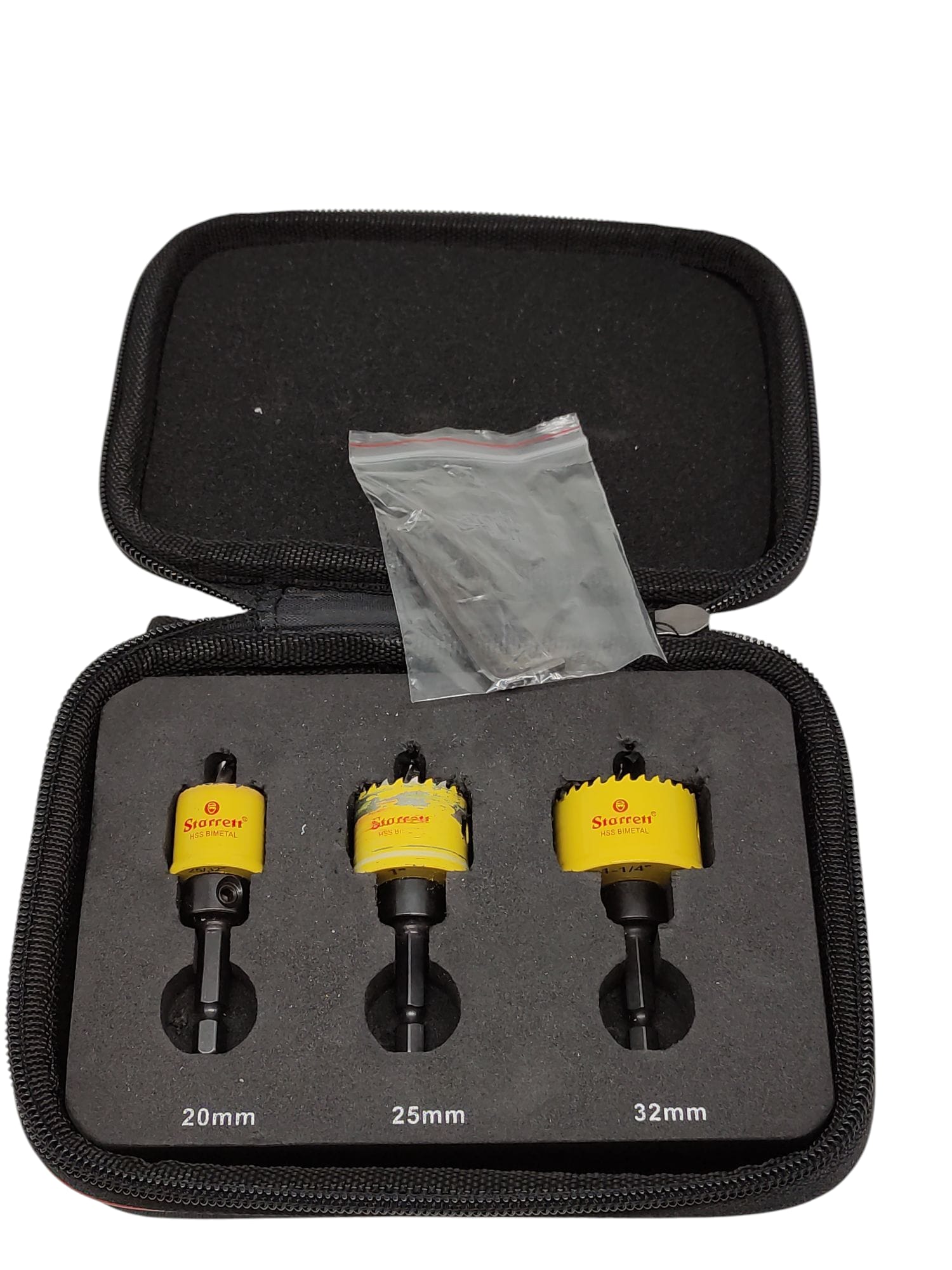 Starrett KCS03001 Bi-Metal Hole Saw Set, 3-piece, for Cordless Drills
