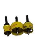 Starrett KCS03001 Bi-Metal Hole Saw Set, 3-piece, for Cordless Drills