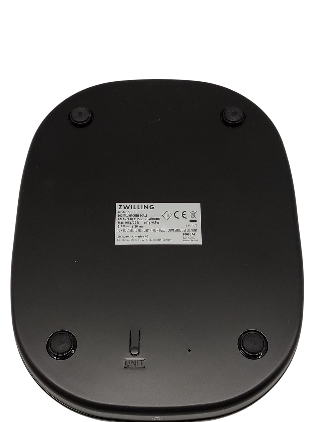 ZWILLING ENFINIGY Küchenwaage digital 10kg LCD USB schwarz