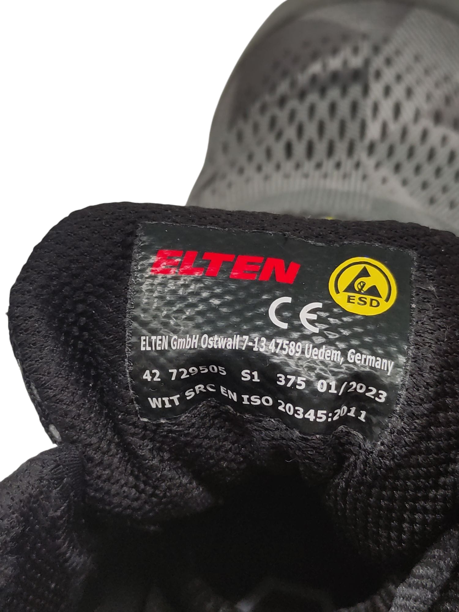 ELTEN LANDON Low ESD S1 Sicherheitsschuhe Grau Größe 42