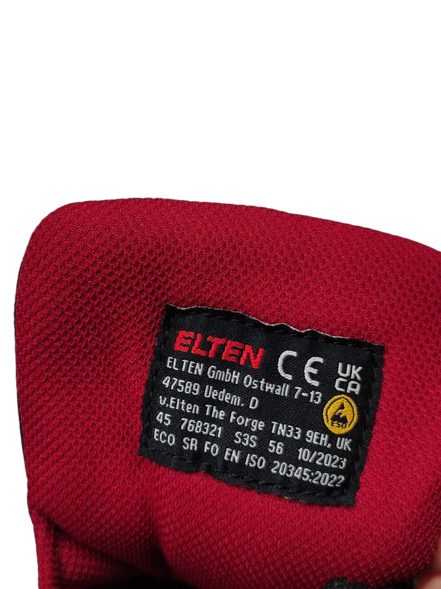 ELTEN Sicherheitsschuhe SANDER ESD S3 Herren Schwarz Rot Größe 45