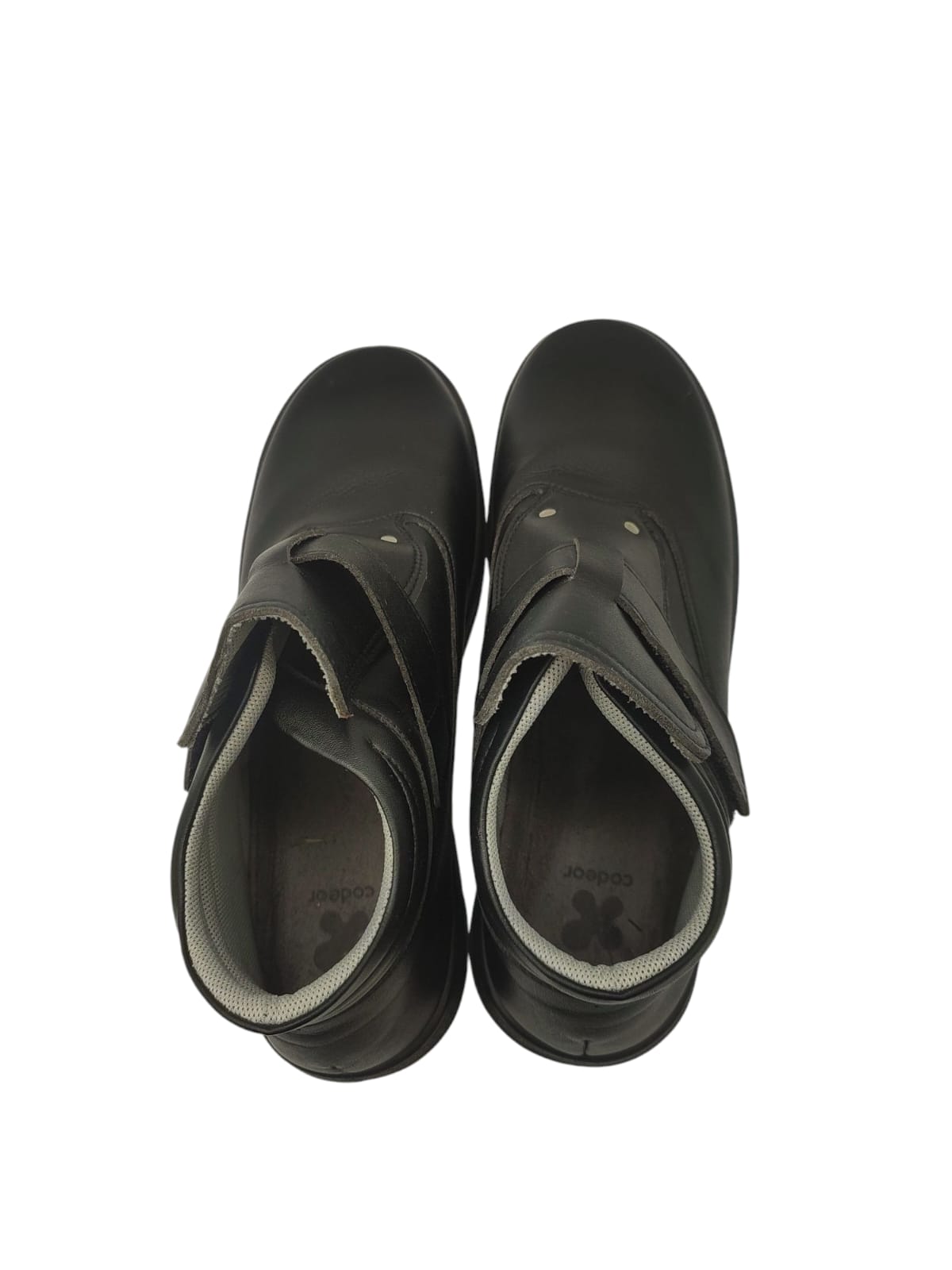 Codeor Marchen Safety Shoes Hook and Loop Fastener Black Size 49