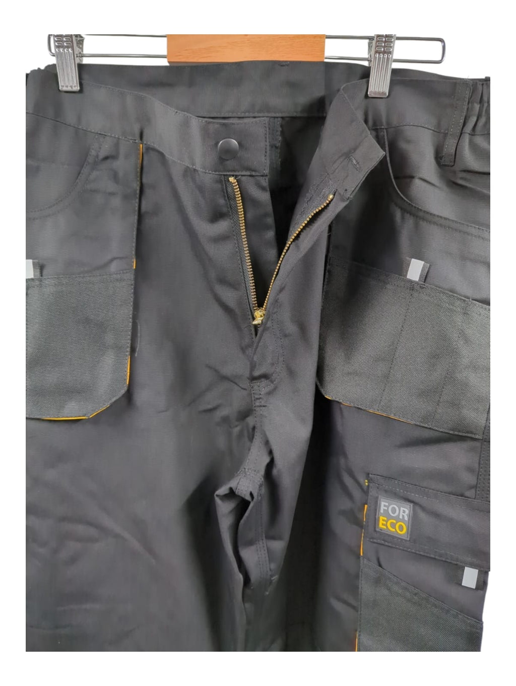 REIS FORECO-T_by Work Utility Pants Herren Schwarz Gelb Größe 56