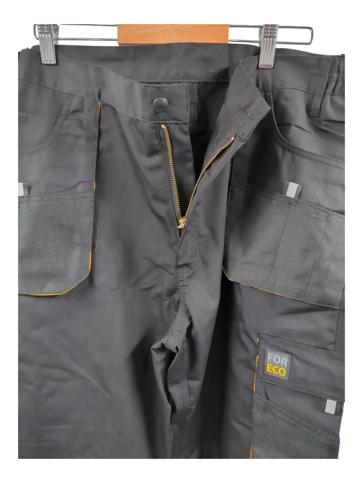 REIS FORECO-T_by Work Utility Pants Herren Schwarz Gelb Größe 56