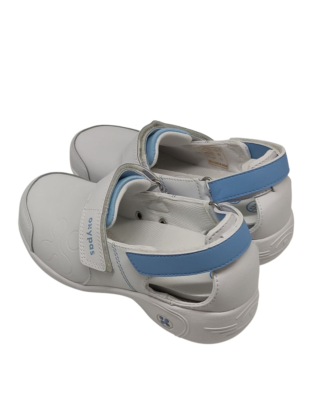 Oxypas Salma Lederarbeitsschuhe Damen Weiß-Blau Größe 36