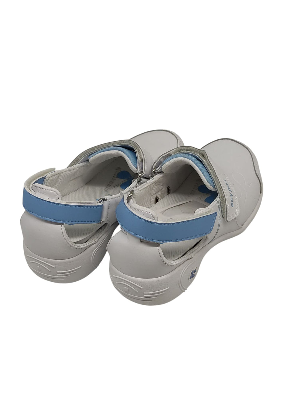 Oxypas Salma Lederarbeitsschuhe Damen Weiß-Blau Größe 36