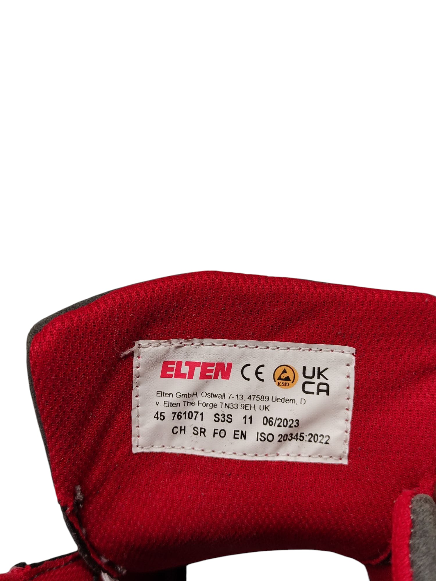ELTEN VINTAGE Mid ESD S3 Sicherheitsschuhe Leder grau 45
