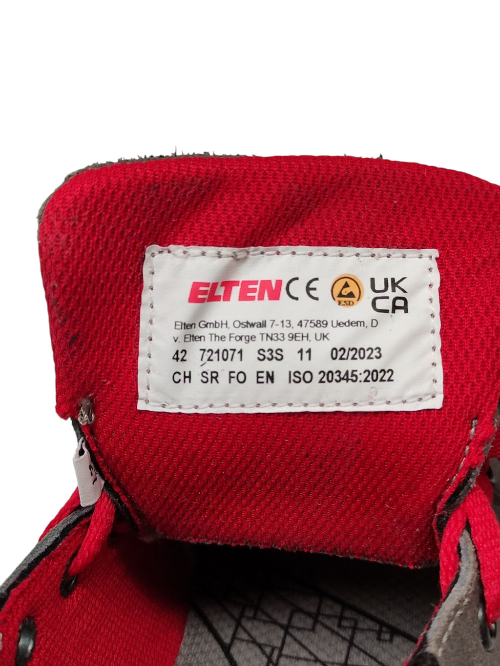 Elten VINTAGE Low ESD S3 , Sicherheitsstiefel für Erwachsene, grau, Größe 42 EU