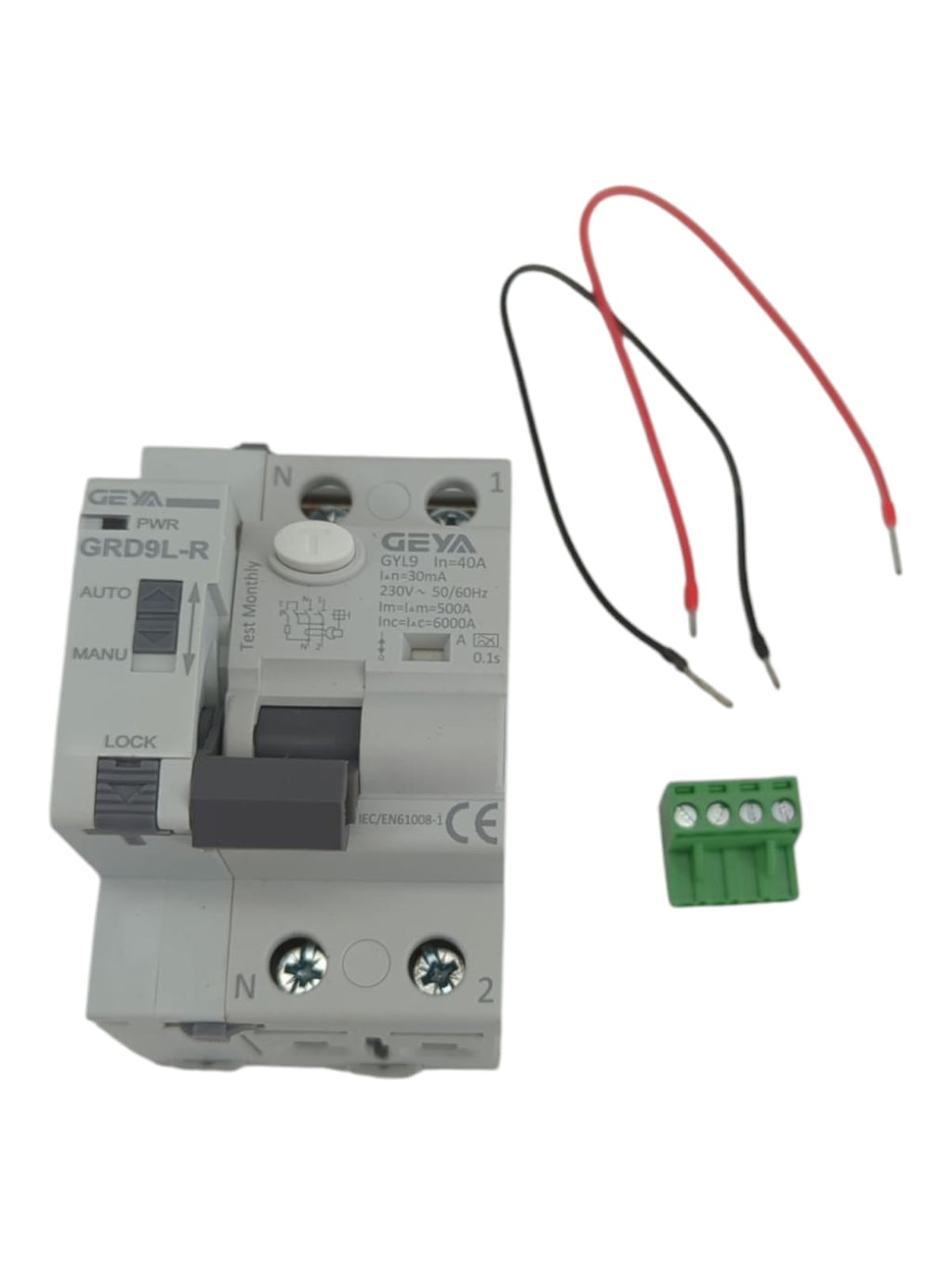 Differentialschalter SI 2P 40A 30 mA 6 kA Typ A wiederverwendbar