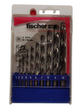 Fischer Metal Drill Bit Set 2–10 mm Drill Bits for Drilling Machine