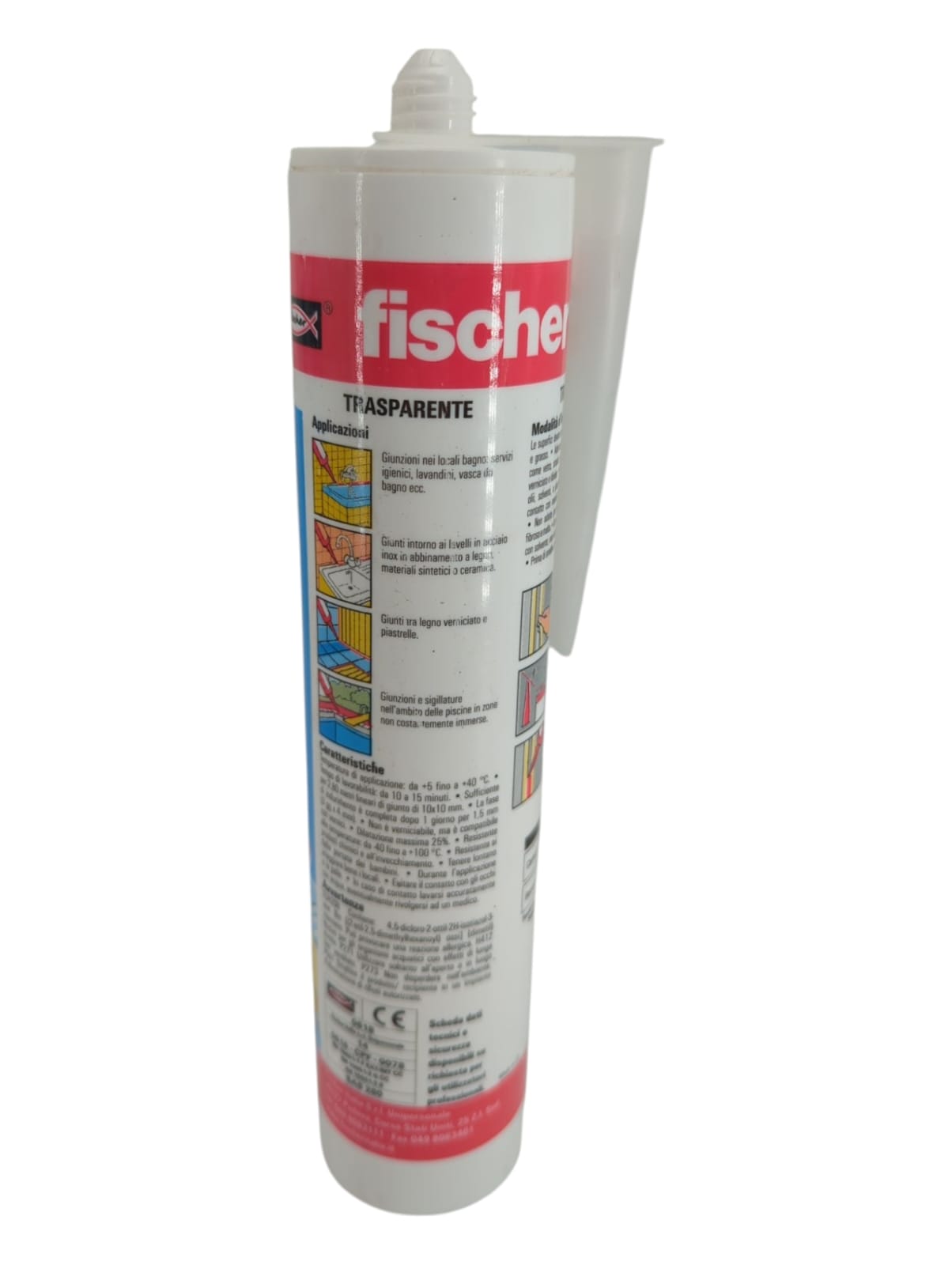 FISCHER SAS Silicone Sealant 4 pieces 280ml Transparent