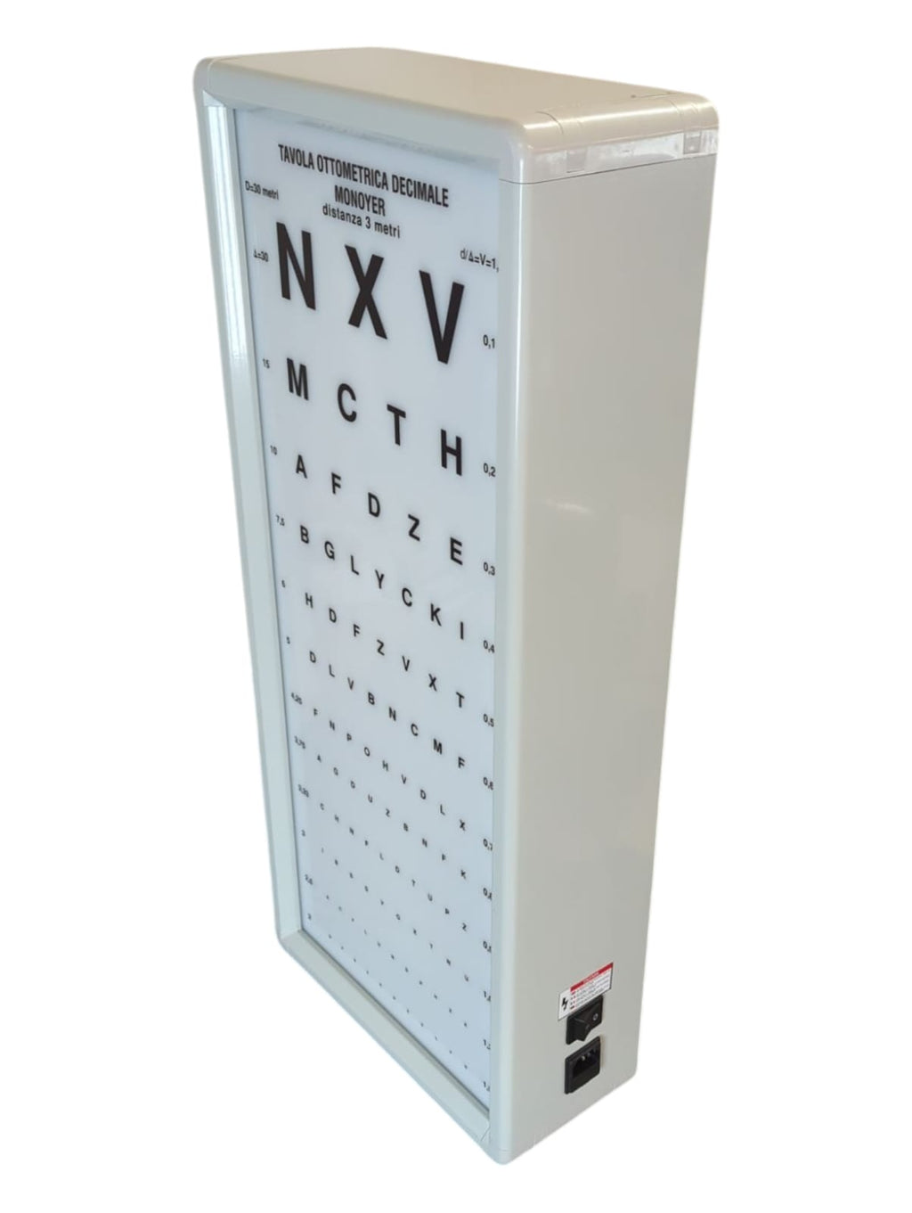 GiMa 27381 beleuchteter Monoyer Ottotyp 3 m 1 Stück