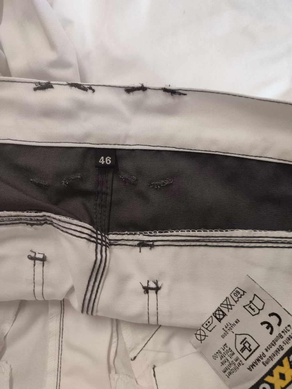 teXXor Arbeitshose Twill T/C Panama Canvas Weiß Größe 46