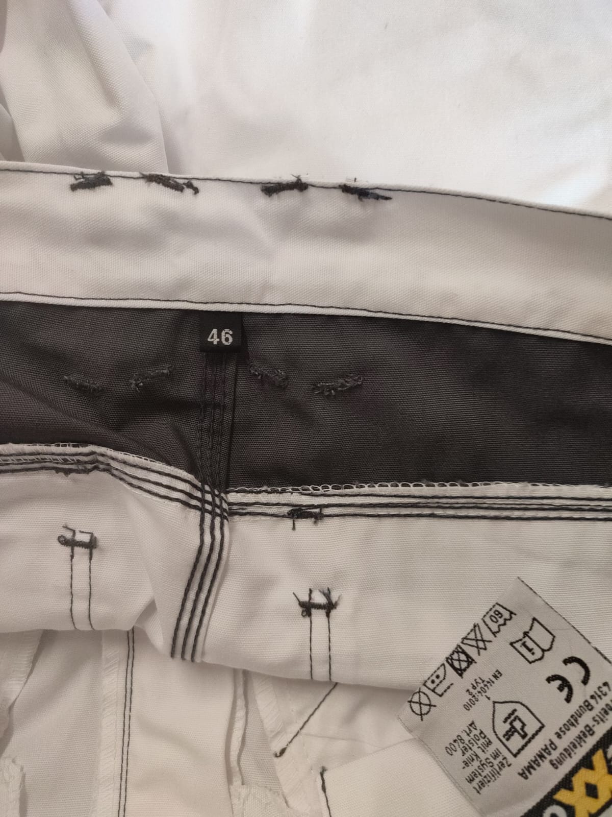 teXXor Arbeitshose Twill T/C Panama Canvas Weiß Größe 46
