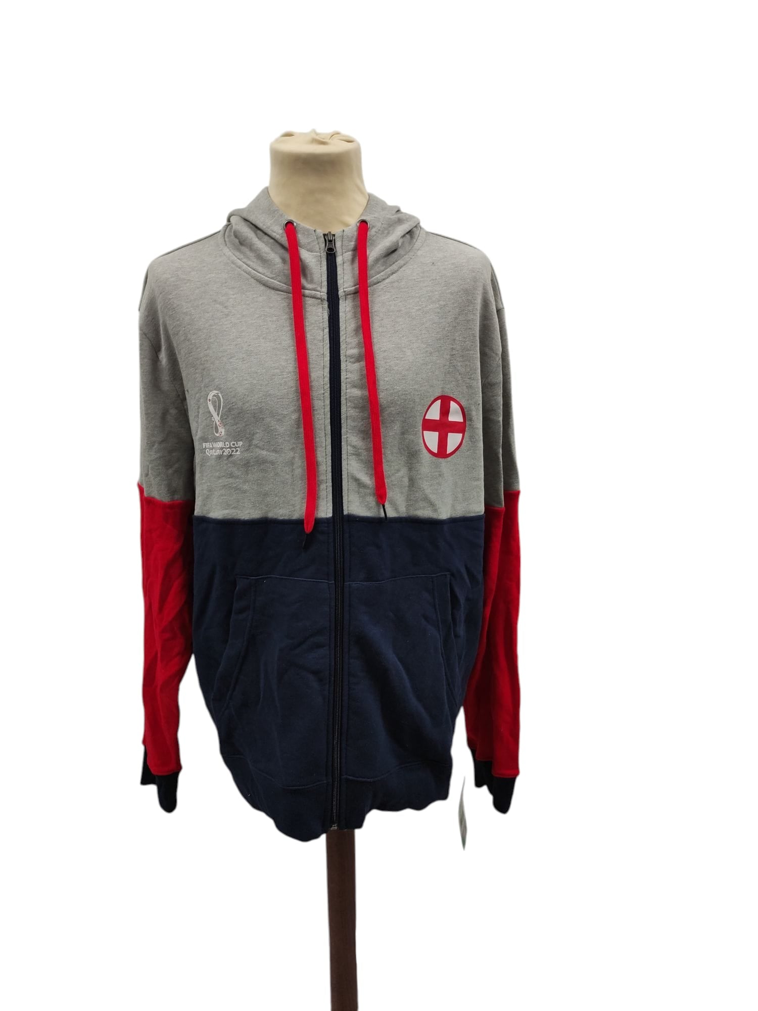 FIFA-Hoodie für Herren Fußball Weltmeisterschaft 2022 X-Large grau