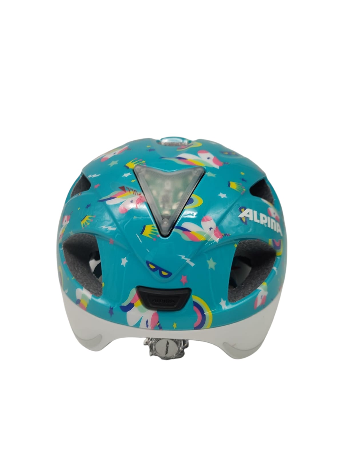 ALPINA XIMO FLASH Kinder Fahrradhelm mit LED Licht 49–54 cm