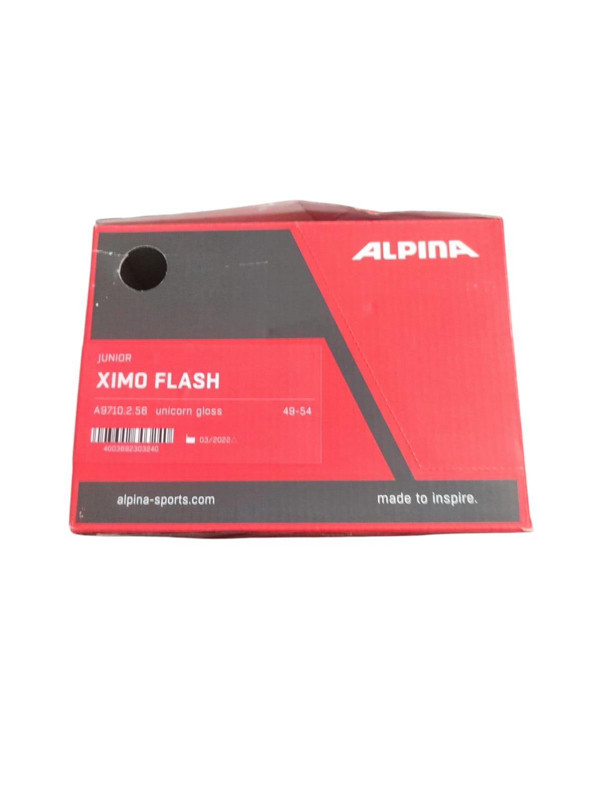 ALPINA XIMO FLASH Kinder Fahrradhelm mit LED Licht 49–54 cm