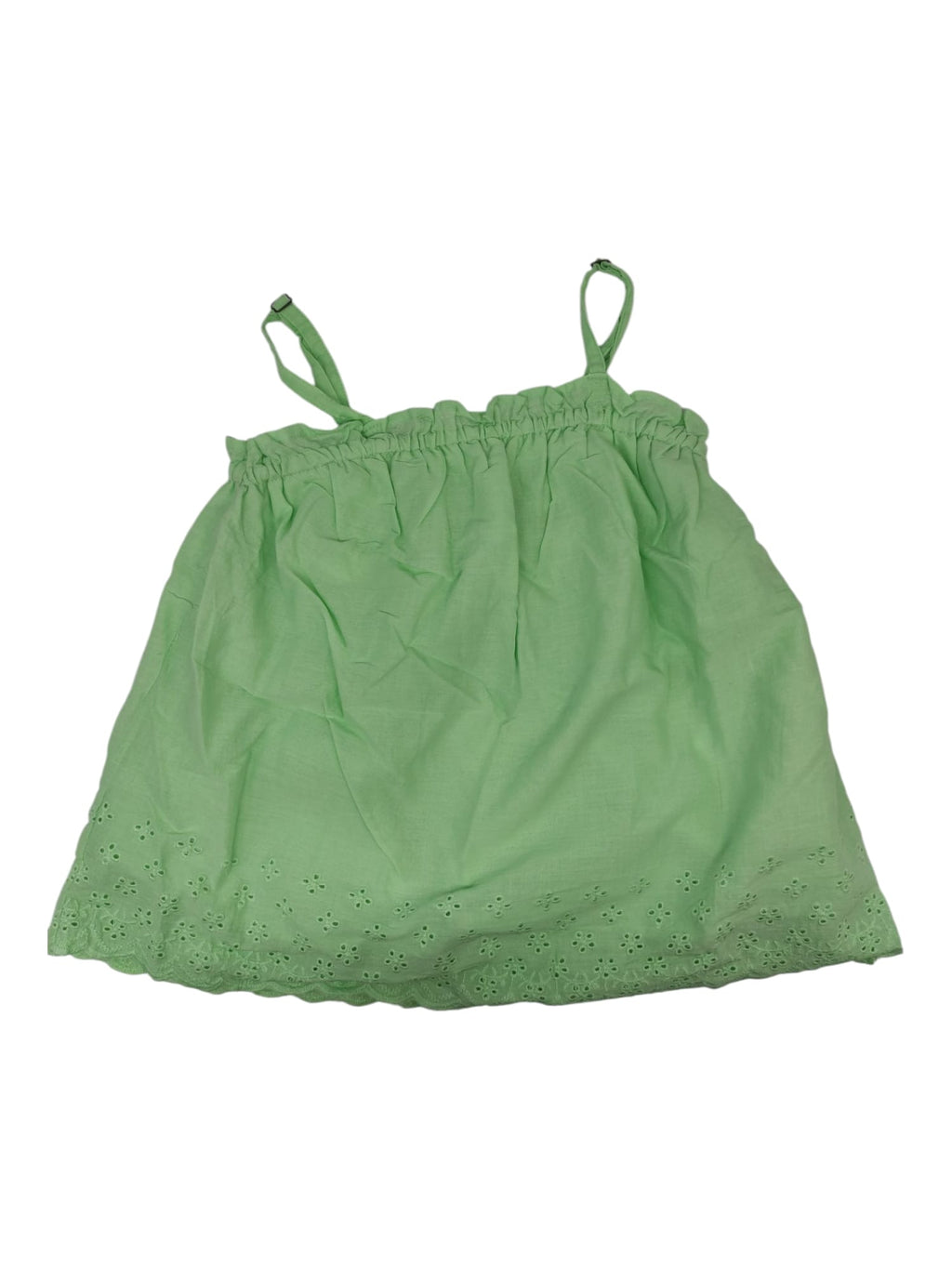 NAME IT Mädchen Nkffiona Top mit kurzen Trägern grün Größe 116