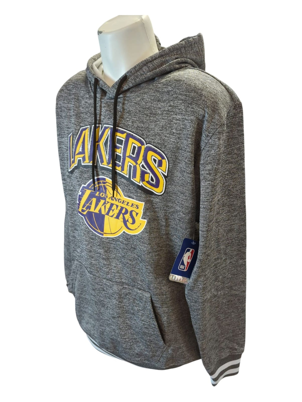 Men's Ultra Game NBA Fleece Sweatshirt Grey Size L
