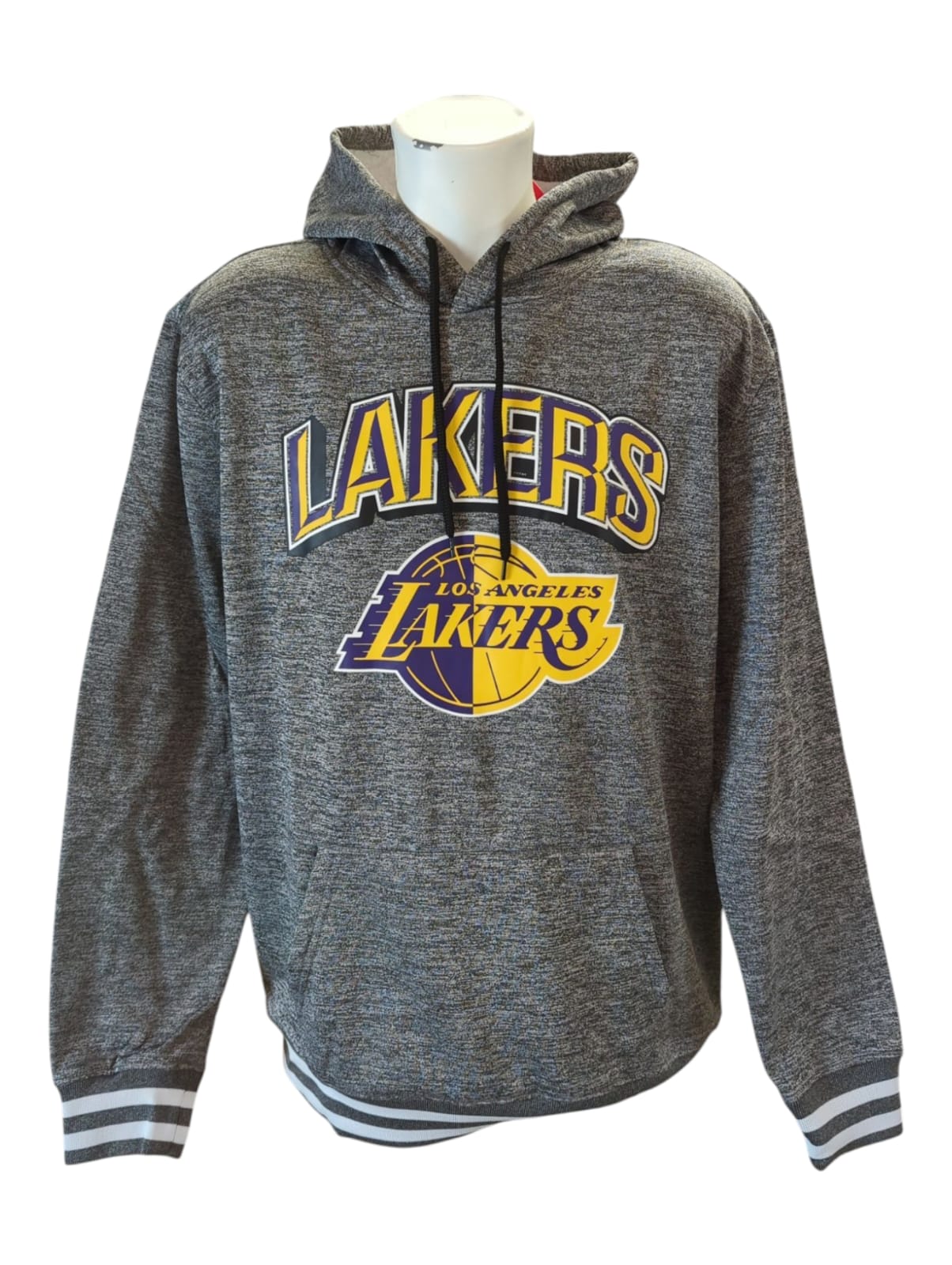 Men's Ultra Game NBA Fleece Sweatshirt Grey Size L