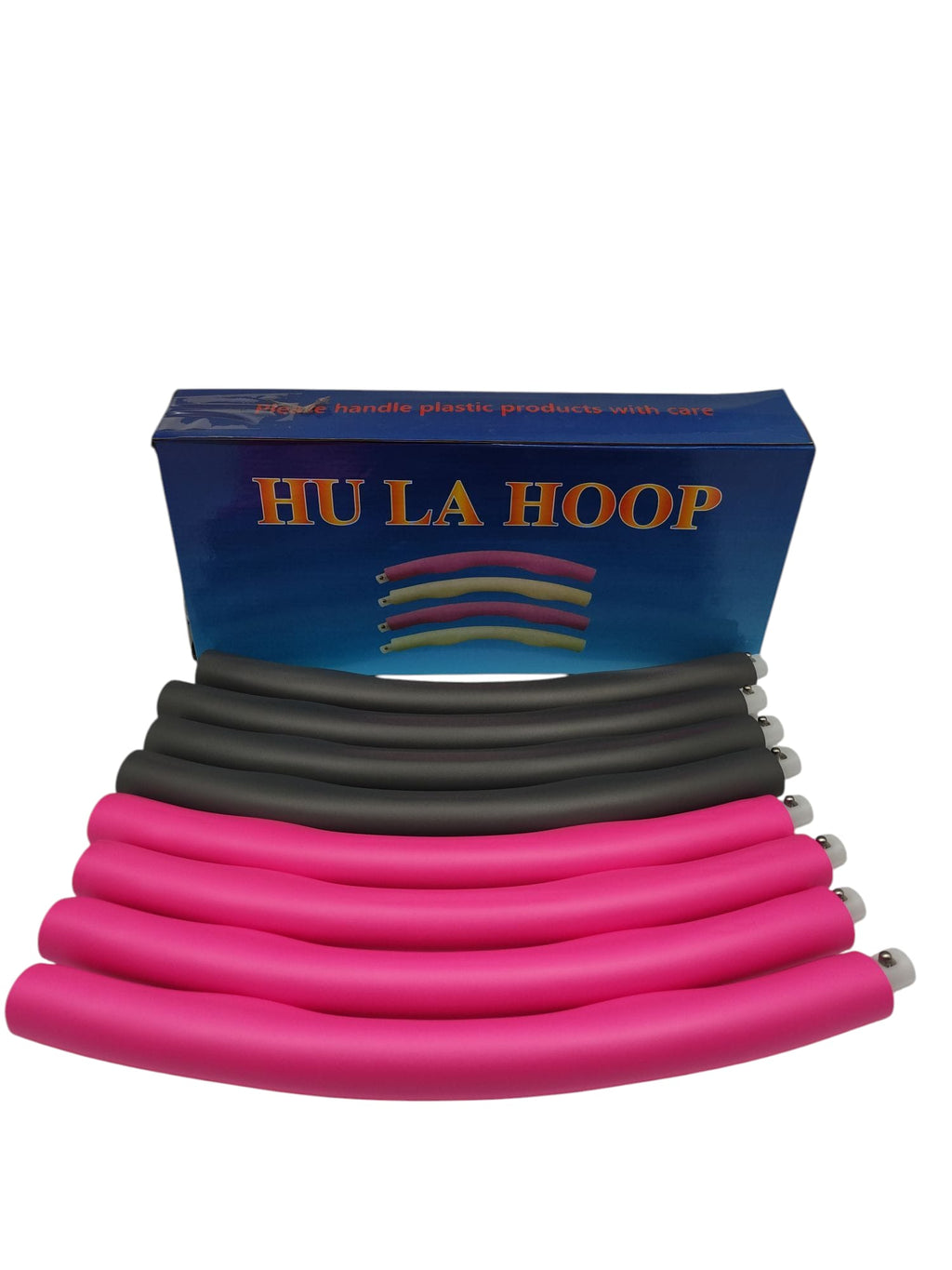 Hula-Hoop-Reifen Fitness 90 cm 8 Teile für Erwachsene und Kinder