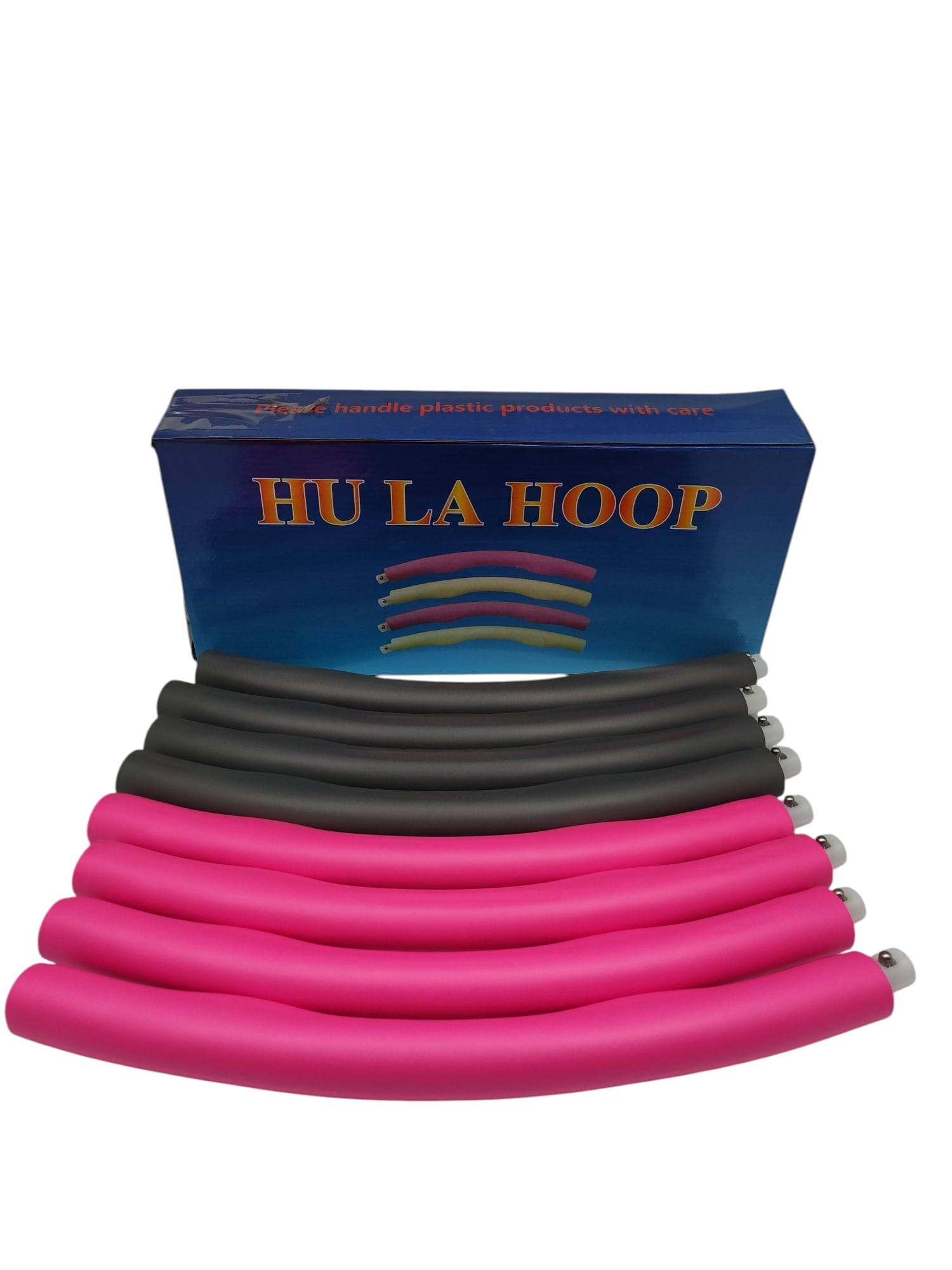 Hula-Hoop-Reifen Fitness 90 cm 8 Teile für Erwachsene und Kinder