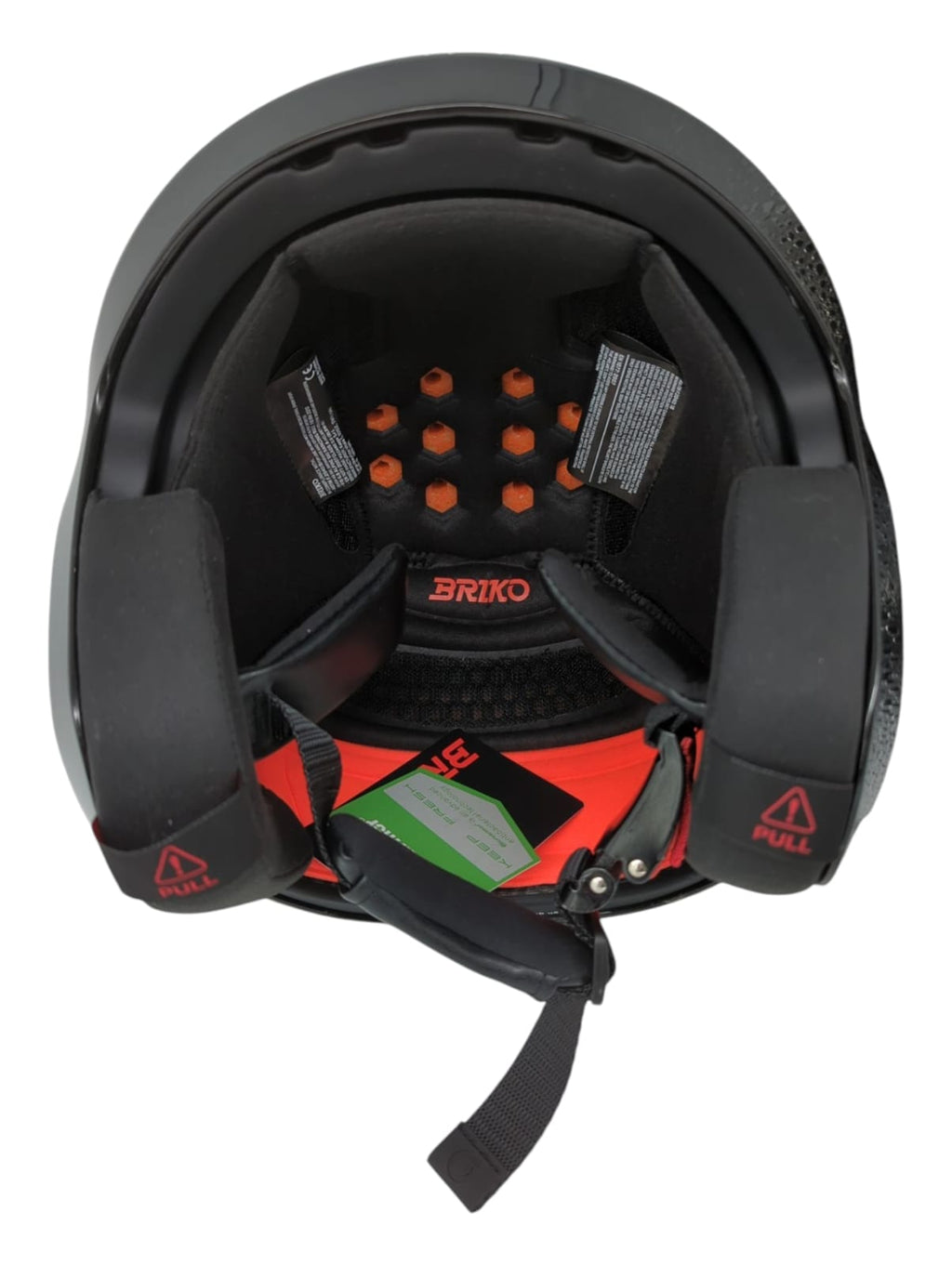 Briko Helm Unisex Erwachsene Schwarz Weiß Glänzend S 53–54 cm